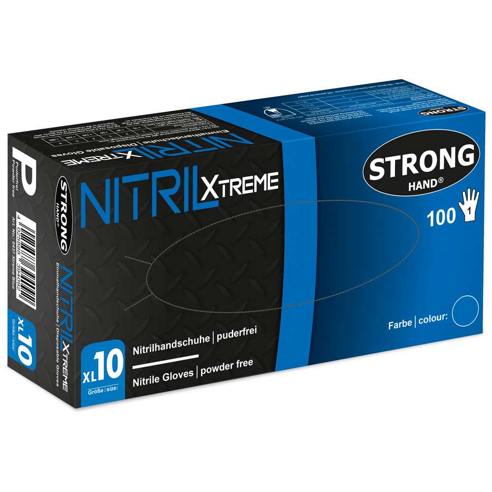 XTREME BLUE Γάντια Νιτριλίου Μιας Χρήσης, Τύπου B (KPT)
