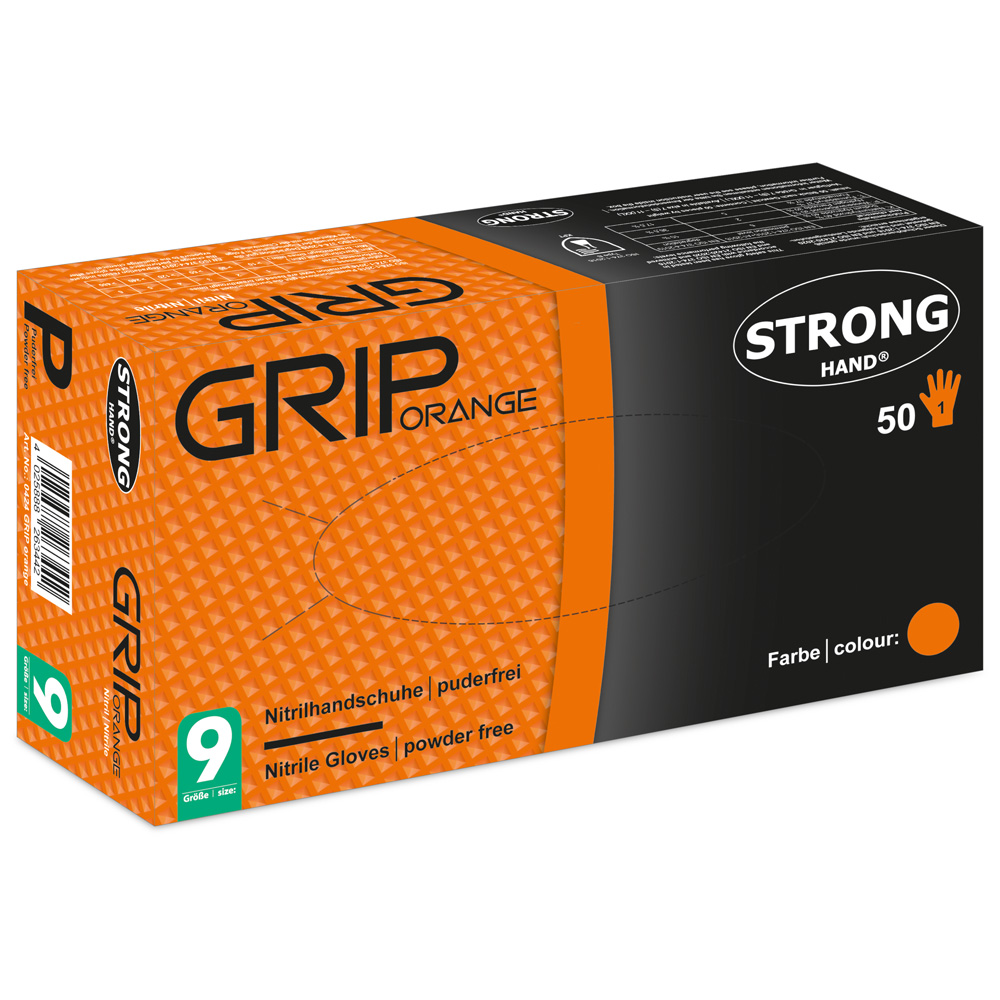GRIP ORANGE Γάντια Μιας Χρήσης Τύπου B (KPT)