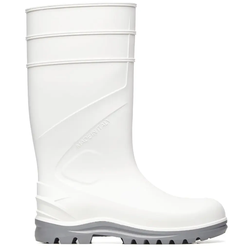 NEMESI WHITE PVC Non Safety Wellington O4 FO SR