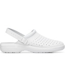 SC707 WHITE BUCKLE Σαμπό με λουράκι φτέρνας OB E A FO SRC (Διάτρητα)