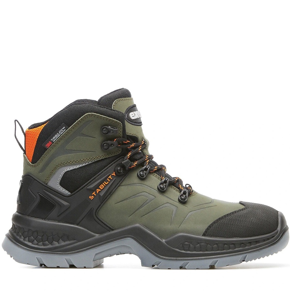 EVEREST GREEN Αδιάβροχα trekking μποτάκια O2 CI WR SRC, με μεμβράνη Thinsulate