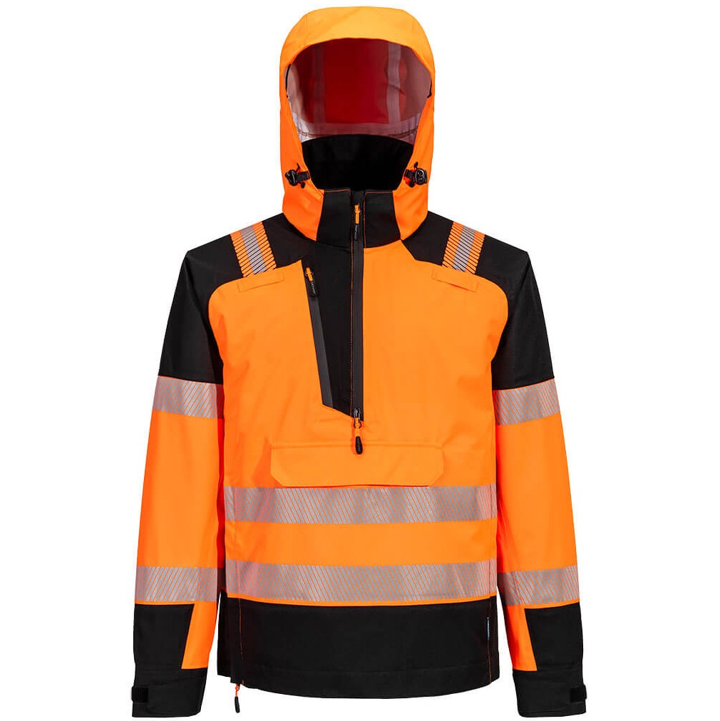 T161 PW3 Hi-Vis Αδιάβροχο Jacket Περαστό από το Κεφάλι (3L)