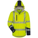 JORIS/SVERRE Μπουφάν Softshell Υψηλής Ορατότητας 2-σε-1, Ενισχυμένο/Με Επένδυση, Αδιάβροχο & Αναπνεύσιμο (3L), με τμηματική ανακλαστική ταινία