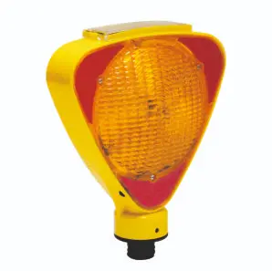 Bi-Directional Triangle Solar Flash Lamp (Yellow)