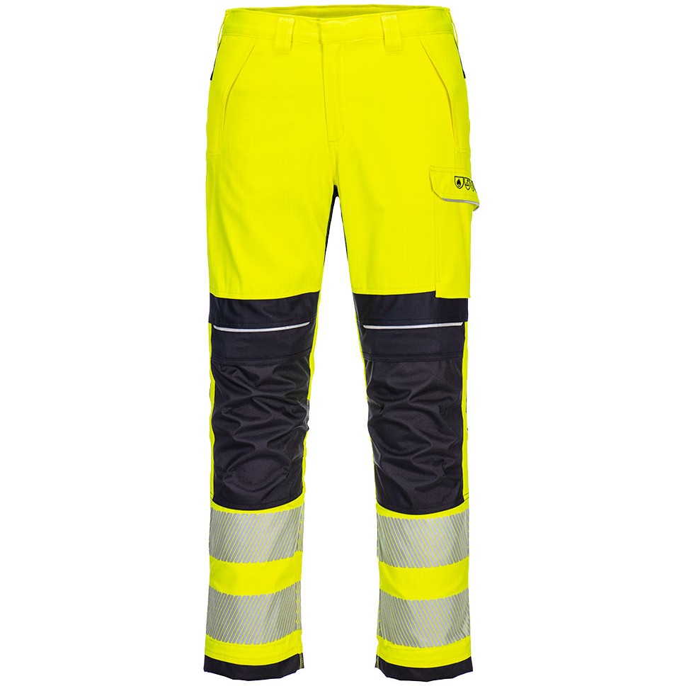 FR406 PW3 FR Hi-Vis Work Trousers, Inherent FR