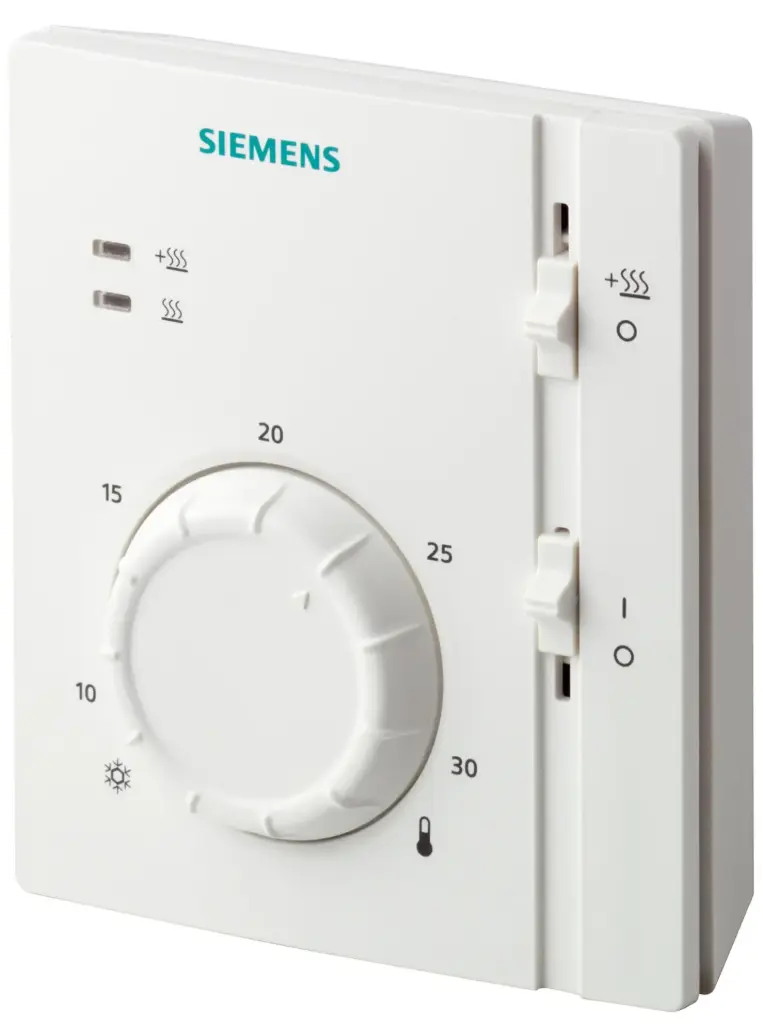 RAA31.26 Electromechanical room thermostat with on/off switch and LED