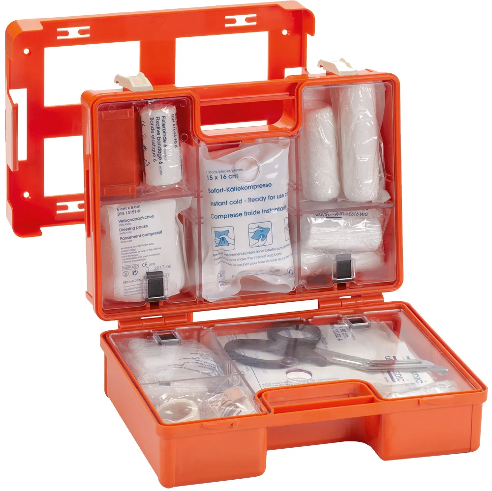 Small Industrial workplace first-aid kit box - DIN 13157:2021