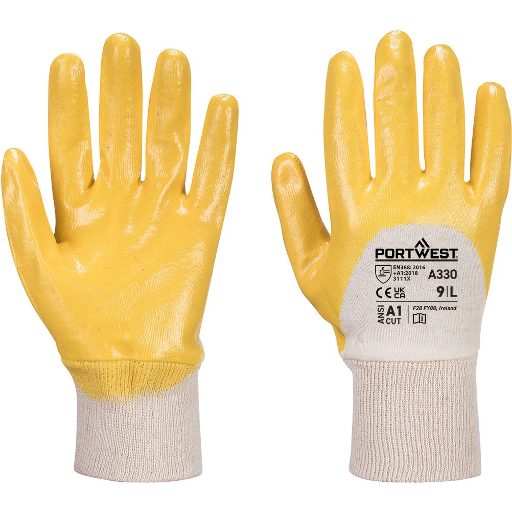 A330 Nitrile Light Knitwrist Glove