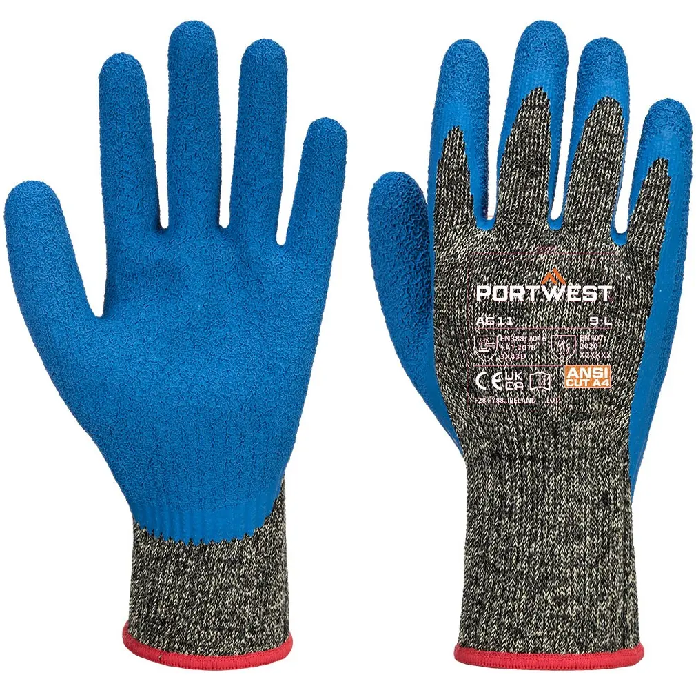 A611 Aramid HR Cut Latex Glove, Cut (D)