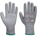 A622 Cut C13 PU Palm Glove, Cut (C), 100°C