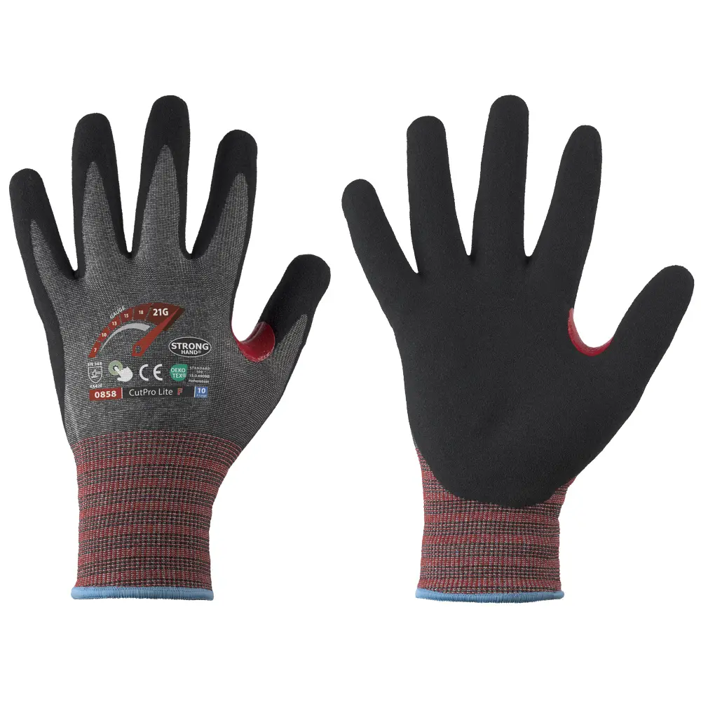 CUTPRO LITE F Cut Resistant Nitrilefoam, sandy finished, Cut (F)