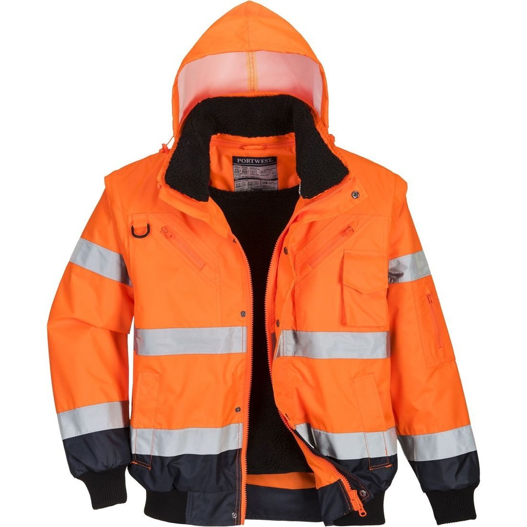 C465 3-in-1 Hi-Vis Contrast Bomber Jacket