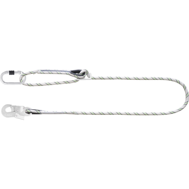 FA4090220 Kernmantle work positioning lanyard with a ring adjuster