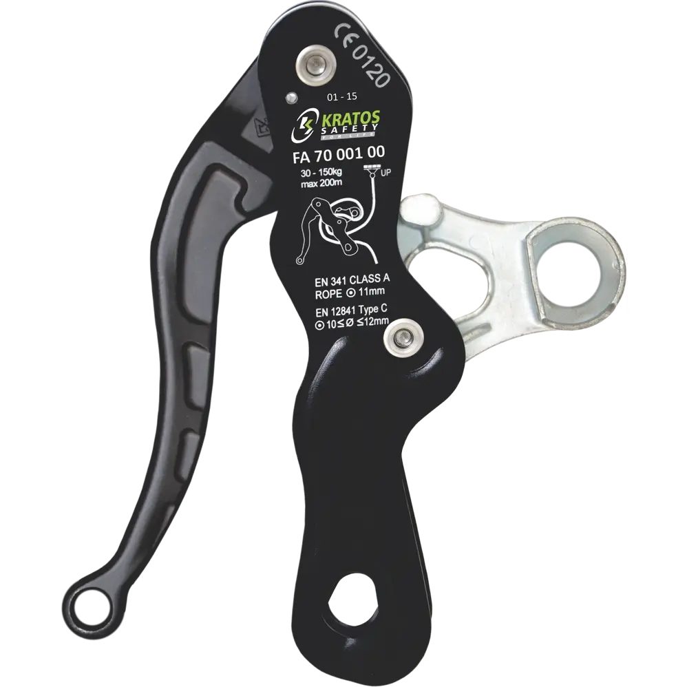 FA7000100 Grip Descender for kernmantle rope with Self Braking System