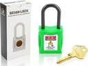 202 Λουκέτα LOTO με σώμα από χαλκό και νάιλον κρίκο 6.3 mm / 38 mm