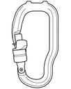 Carabiner for TRAC GUIDE trolley