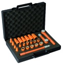 MS89V05 Σετ μονωμένων καρυδακίων 3/8'' 24 τεμαχίων με καστάνια και προέκταση για εργασίες υπό τάση έως 1000 V