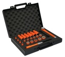 MS89V06 Σετ μονωμένων καρυδακίων 3/8'' 23 τεμαχίων με καστάνια και προέκταση για εργασίες υπό τάση έως 1000 V