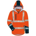 JORIS/SVERRE Μπουφάν Softshell Υψηλής Ορατότητας 2-σε-1, Ενισχυμένο/Με Επένδυση, Αδιάβροχο & Αναπνεύσιμο (3L), με τμηματική ανακλαστική ταινία